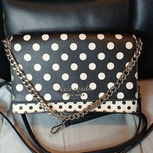 Kate Spade Polka Dot Crossbody Bag with Chain Strap